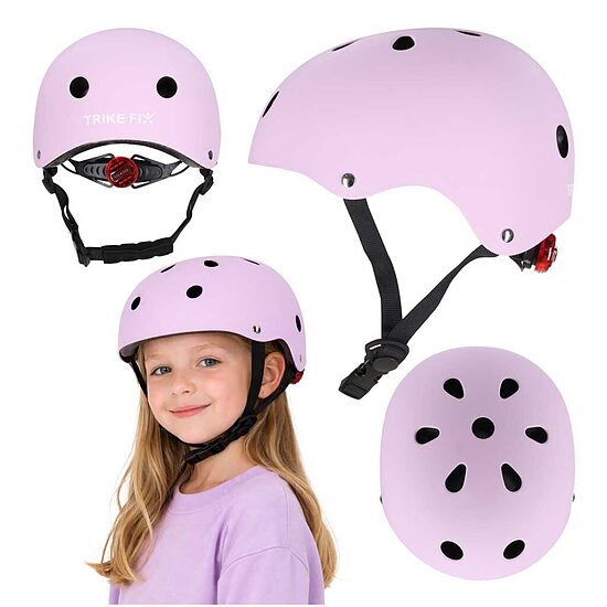 Trike Fix bērnu ķivere LED, violeta (M)