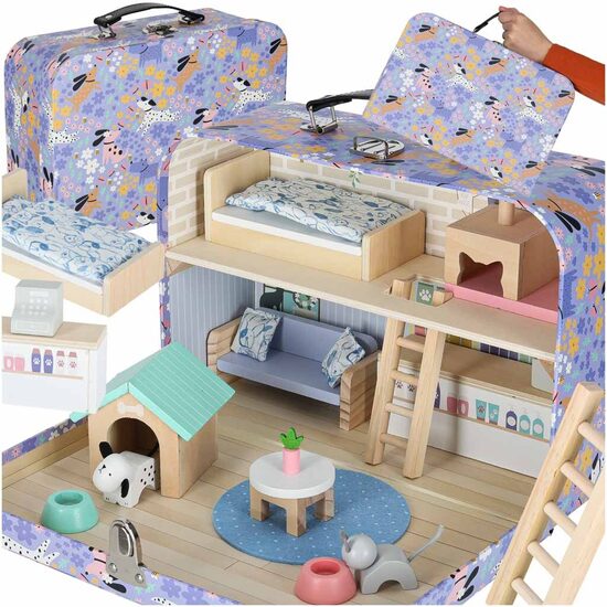 Mājdzīvnieku viesnīca koferī