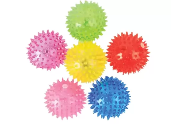 Kvēlojošas sensoriskās bumbiņas - krāsaini eži