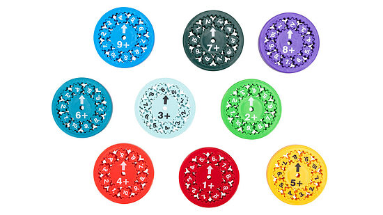 Matemātikas fidget spinner komplekts - Saskaitīšana/atņemšana
