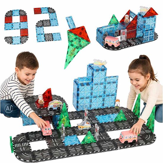 3D magnētiskais konstruktors Pilsēta