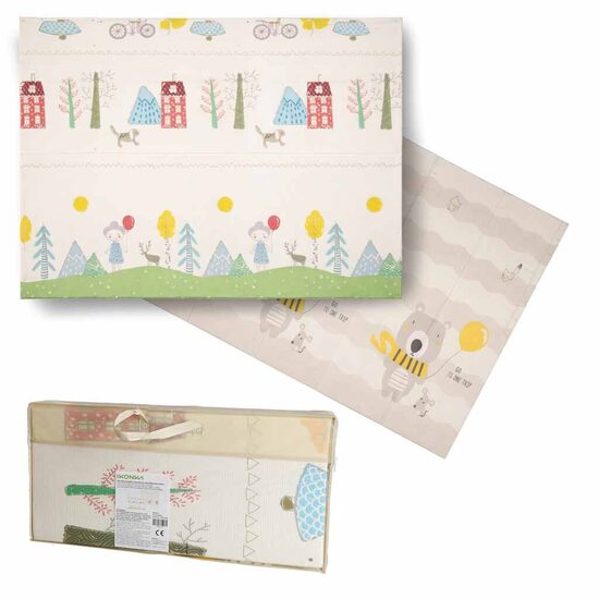 Divpusējs paklājs Lācīši / Koki