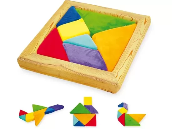 Loģikas spēle Mīkstais tangrams