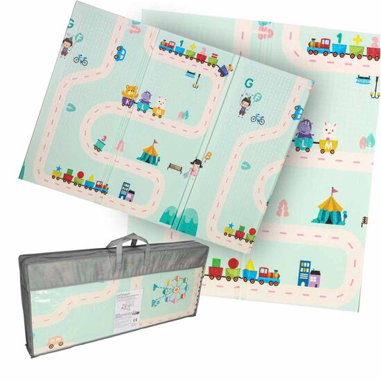 Divpusējs paklājs Pandas / Iela