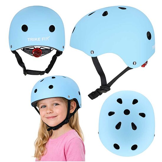 Trike Fix bērnu ķivere LED, zila (M)
