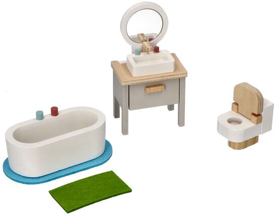 Mēbeles leļļu mājai. Vannas istaba