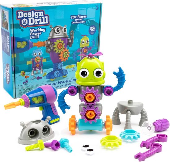 Robotu konstruktors ar skrūvgriezi