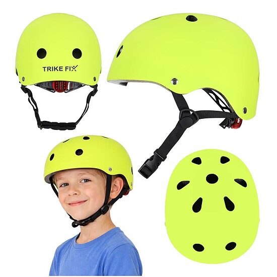 Trike Fix bērnu ķivere LED, gaiši zaļa (S)