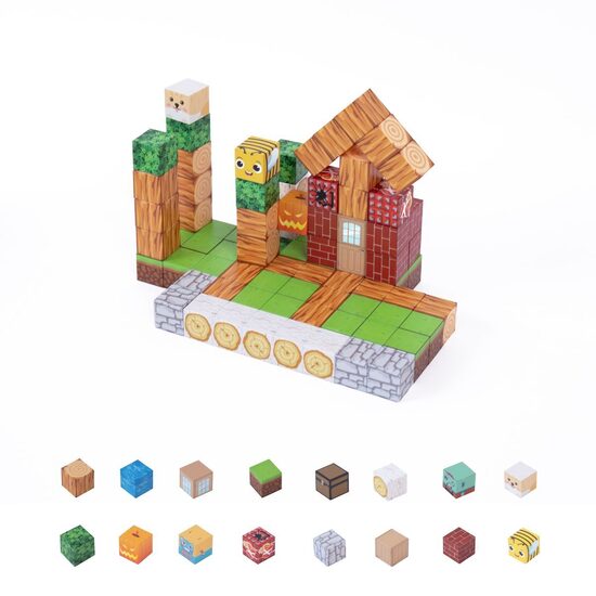 Magnētiskie Minecraft klucīši