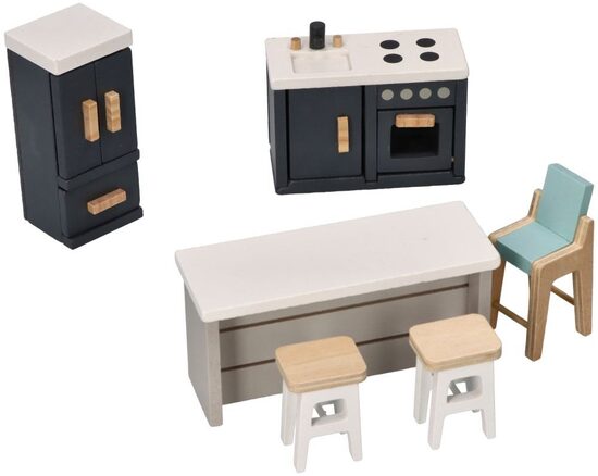 Mēbeles leļļu mājai. Virtuve