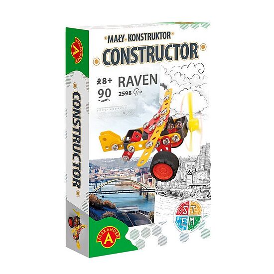 Metāla konstruktors Mazā lidmašīna "Raven"
