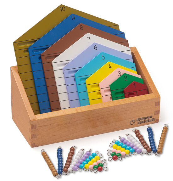 Pērlīšu mājas ar pērlīšu stieņiem