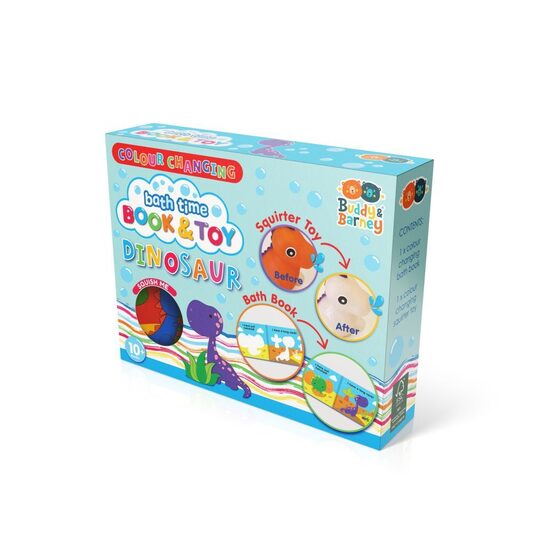 Maģiskā vannas grāmata Dinozauri + rotaļlieta