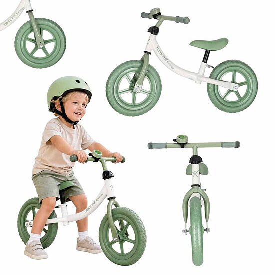 Trike Fix Balance krosa velosipēds ar zvaniņu, zaļš