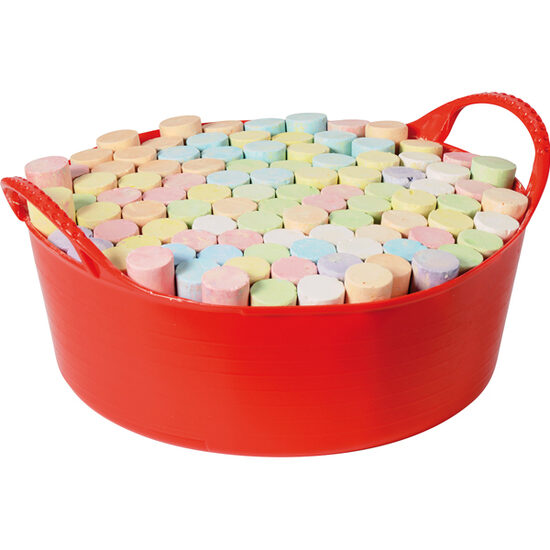 Krāsainais krīts traukā