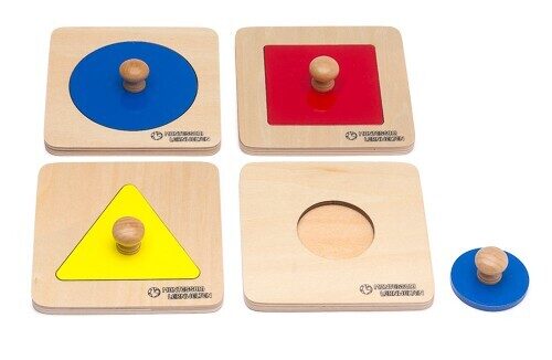 Puzles komplekts ar atsevišķām formām