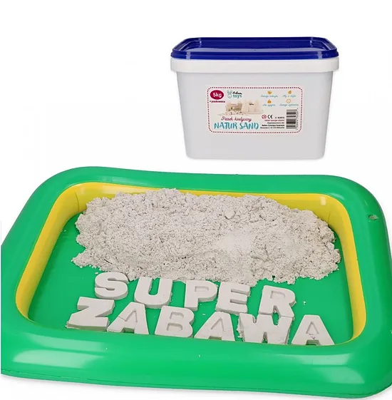 Kinētiskās smiltis 5kg ar smilšu kasti