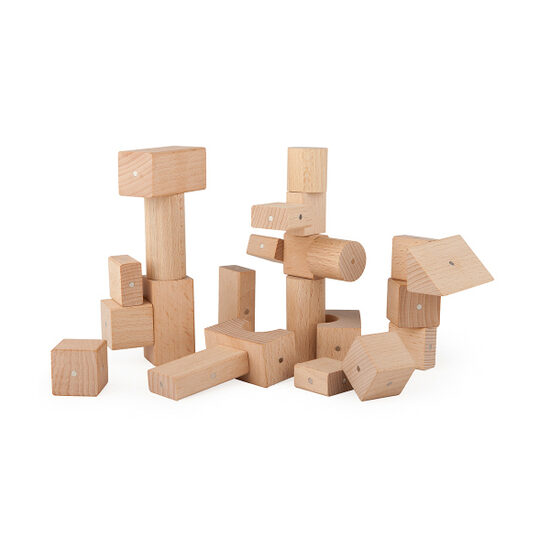 Dabīgā koka magnētiskie kluči