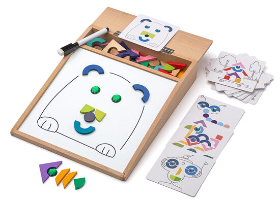 Magnētiskā zīmēšanas tāfele ar figūrām