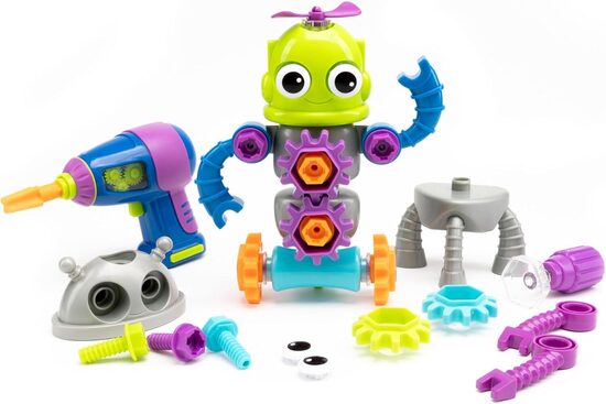 Robotu konstruktors ar skrūvgriezi