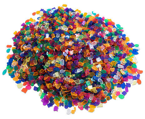 Caurspīdīga mozaīka 1 kg, kastē