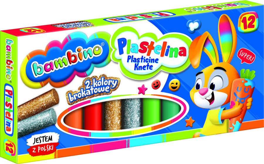 Plastilīns 12 krāsas